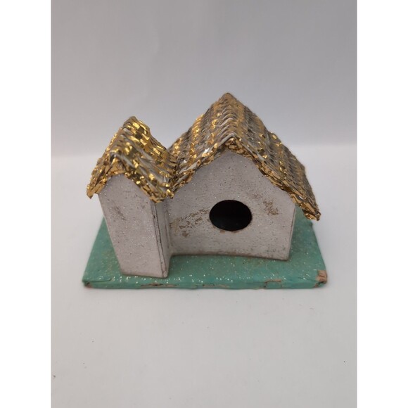 Vintage Putz Japan Christmas Village Houses Large Church Set of 4 - Picture 8 of 16